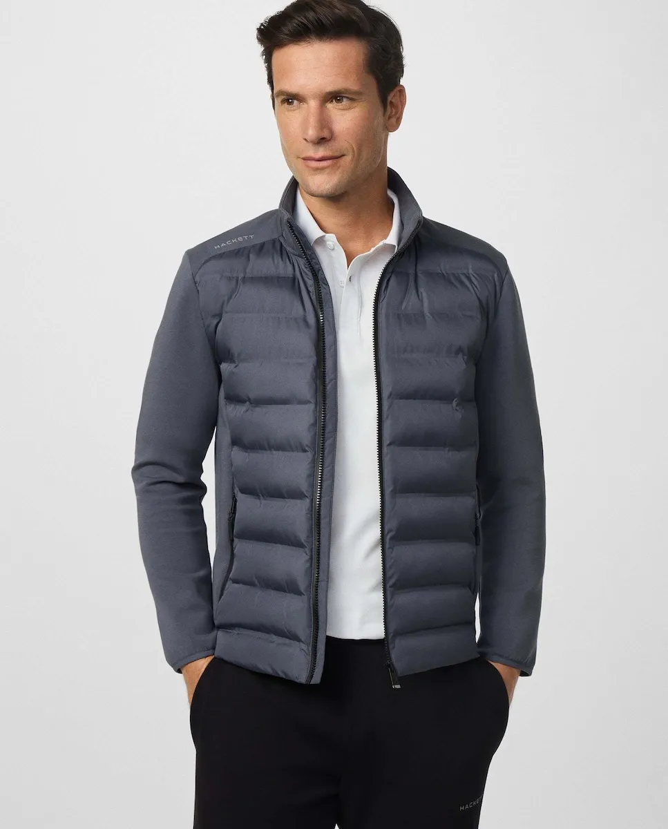 Мужская гибридная толстовка на молнии Hackett, серый
Мужская гибридная толстовка на молнии Hackett, серый