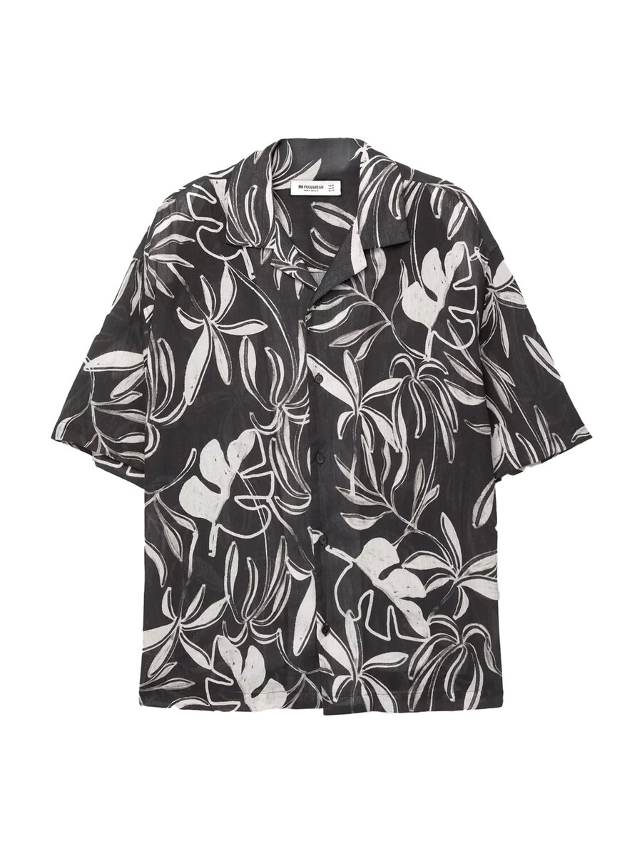 Рубашка на пуговицах Comfort fit Pull&Bear, черный
Рубашка на пуговицах Comfort fit Pull&Bear, черный