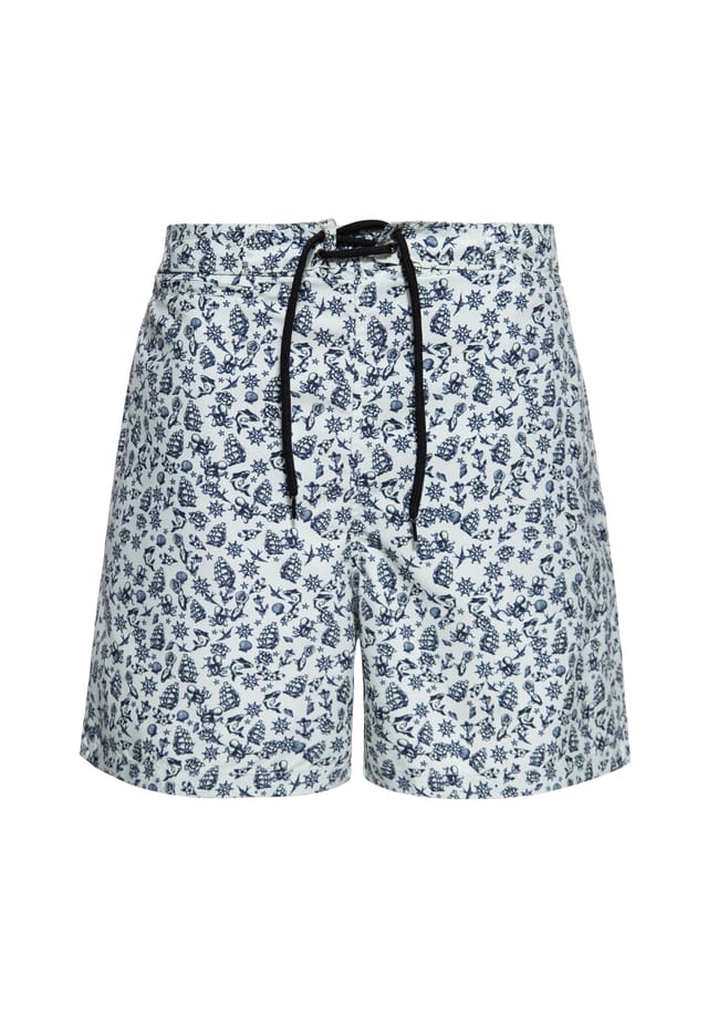 Шорты с матросскими мотивами старой школы моряк King Kerosin, белый
Шорты с матросскими мотивами старой школы моряк King Kerosin, белый