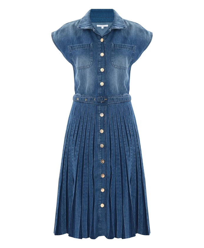 Повседневное платье-рубашка Kocca, синий
Повседневное платье-рубашка Kocca, синий