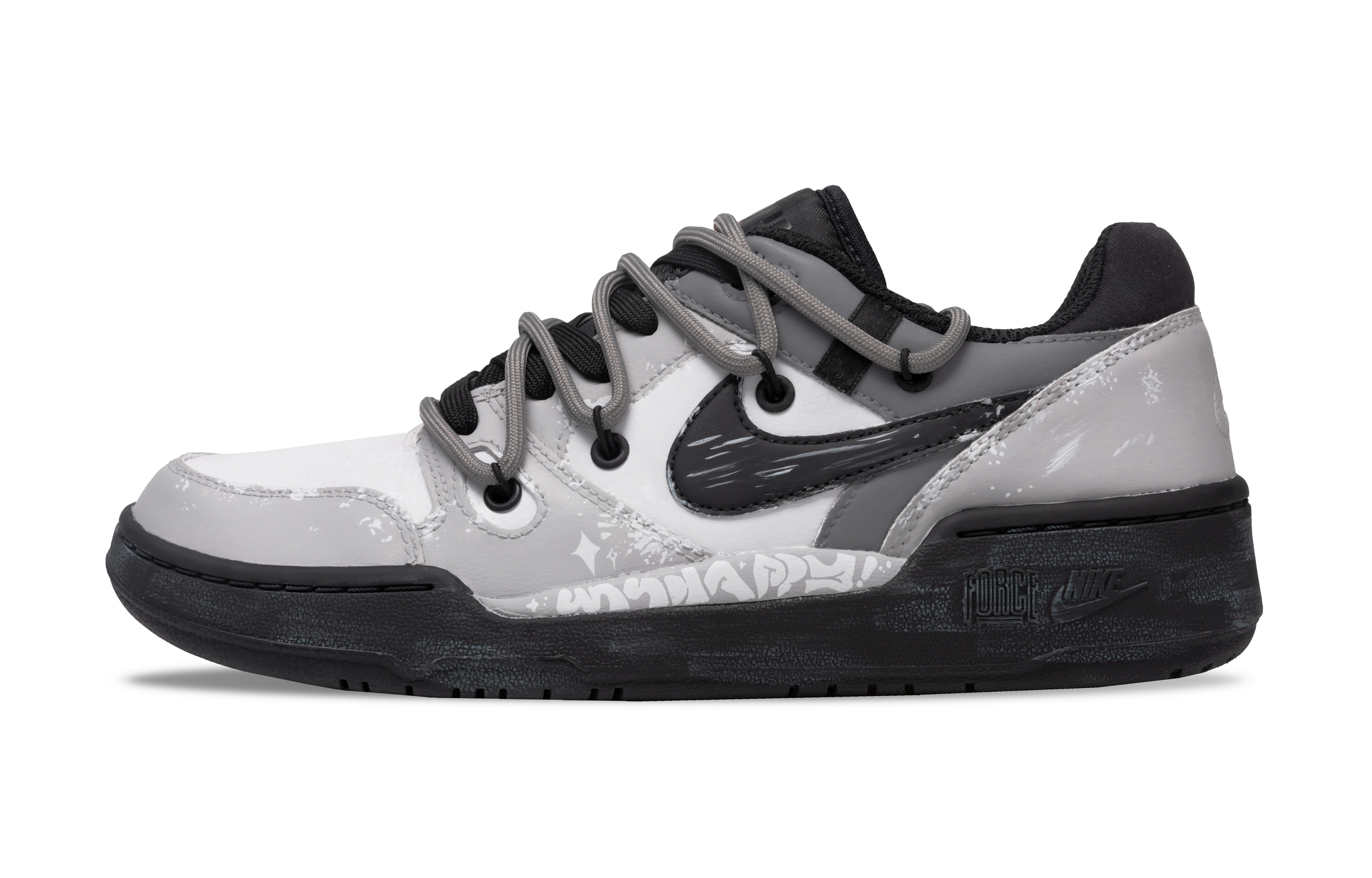 Nike Кроссовки для скейтбординга Full Force с антискользящей амортизацией и износостойкостью, мужские, черно-серого цвета
Nike Кроссовки для скейтбординга Full Force с антискользящей амортизацией и износостойкостью, мужские, черно-серого цвета