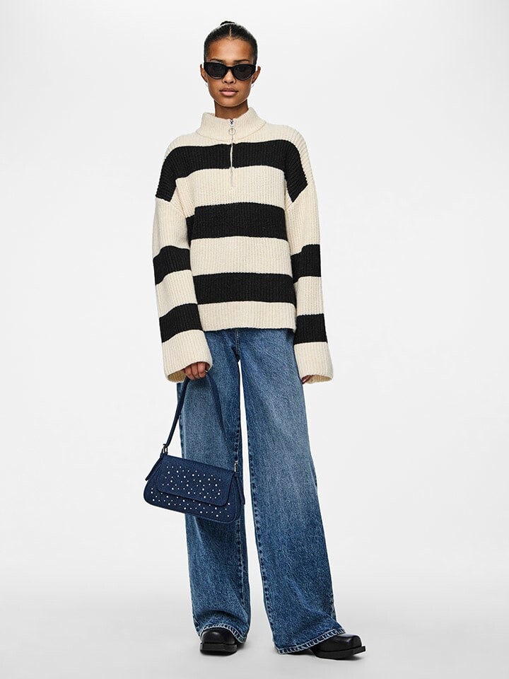 Пуловер Pieces Nalini, цвет creme/schwarz
Пуловер Pieces Nalini, цвет creme/schwarz