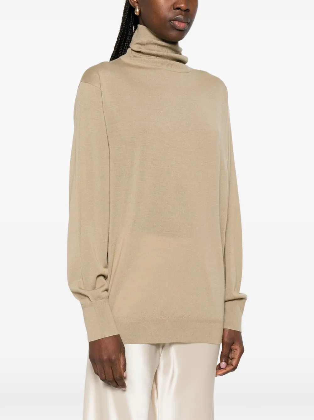 Свитер с воротником-стойкой Toteme, бежевый
Свитер с воротником-стойкой Toteme, бежевый