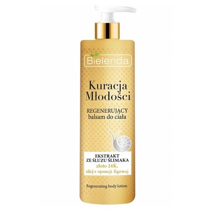 Регенерирующий лосьон для тела Youth Therapy с экстрактом слизи улитки, золото, 400 мл, Bielenda
Регенерирующий лосьон для тела Youth Therapy с экстрактом слизи улитки, золото, 400 мл, Bielenda