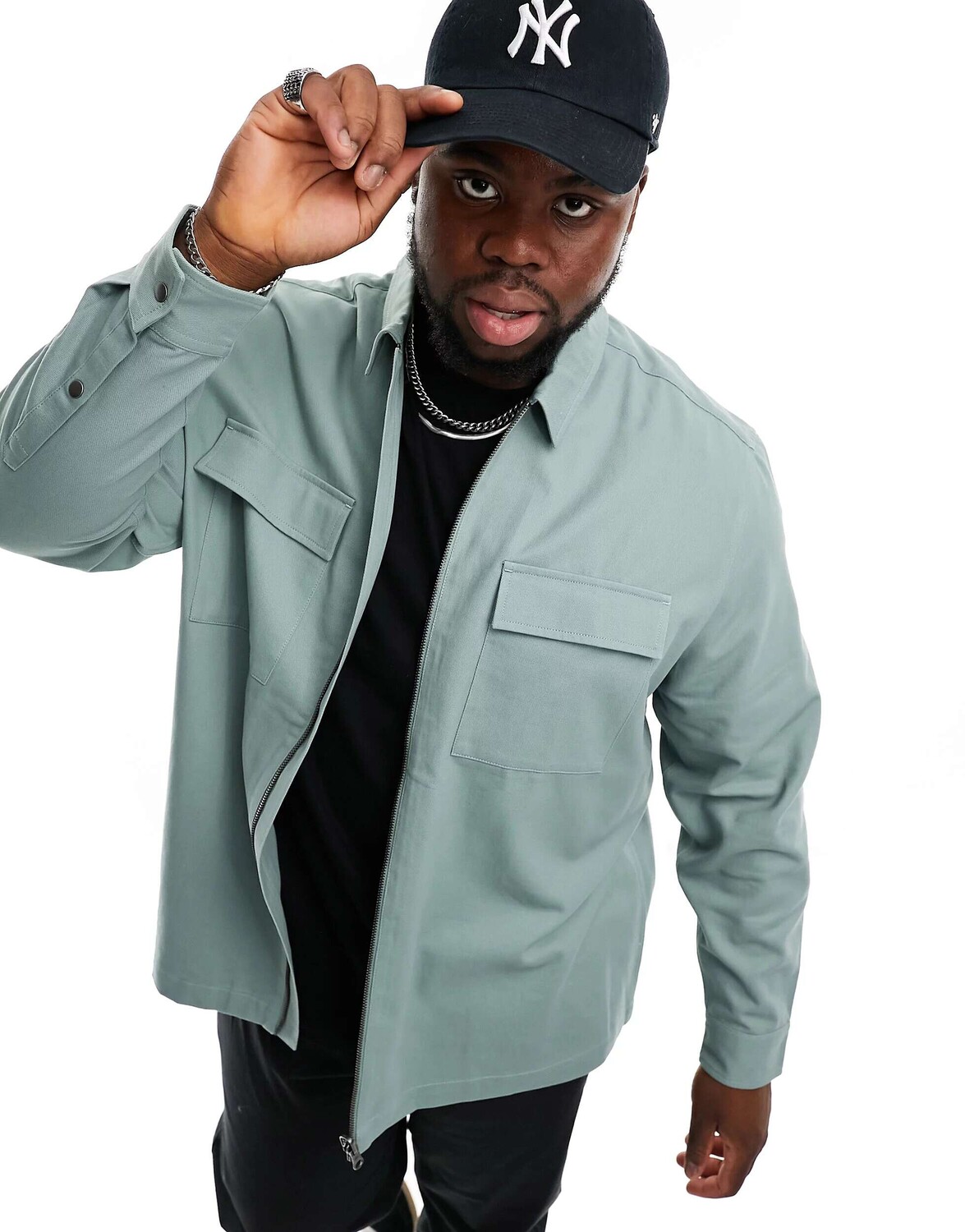 Саржевая куртка на молнии ASOS
Саржевая куртка на молнии ASOS