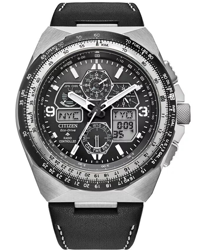 Мужские часы Eco-Drive Promaster Skyhawk с хронографом, черный кожаный ремешок, 46 мм Citizen, черный
Мужские часы Eco-Drive Promaster Skyhawk с хронографом, черный кожаный ремешок, 46 мм Citizen, черный