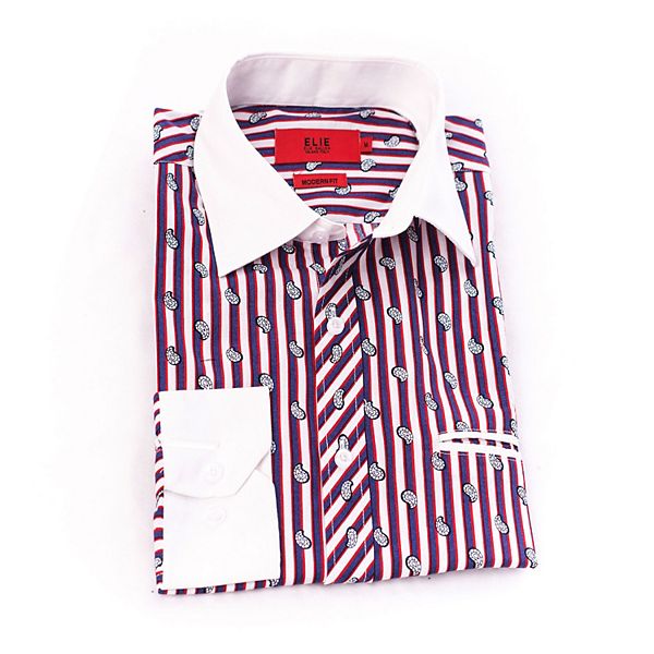 Мальчиковая рубашка slim fit с принтом Elie Balleh
Мальчиковая рубашка slim fit с принтом Elie Balleh