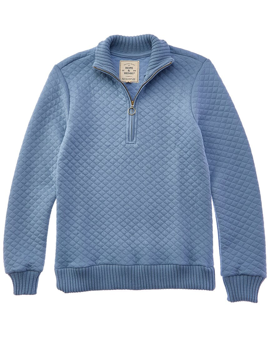 Стеганый пуловер Hope & Henry, синий
Стеганый пуловер Hope & Henry, синий