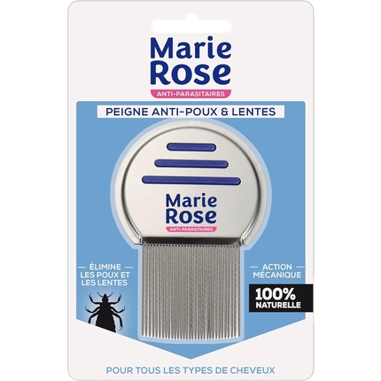 Расческа против вшей и гнид для всех типов волос Marie Rose
Расческа против вшей и гнид для всех типов волос Marie Rose