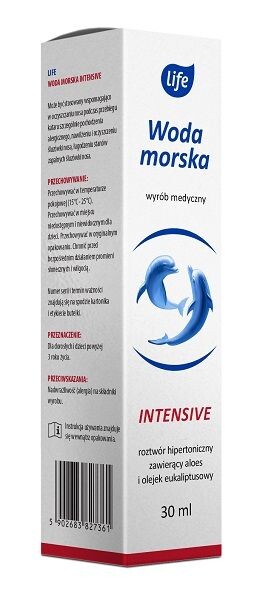 Морская вода для носа Life Woda Morska Intensive, 30 мл 
Морская вода для носа Life Woda Morska Intensive, 30 мл