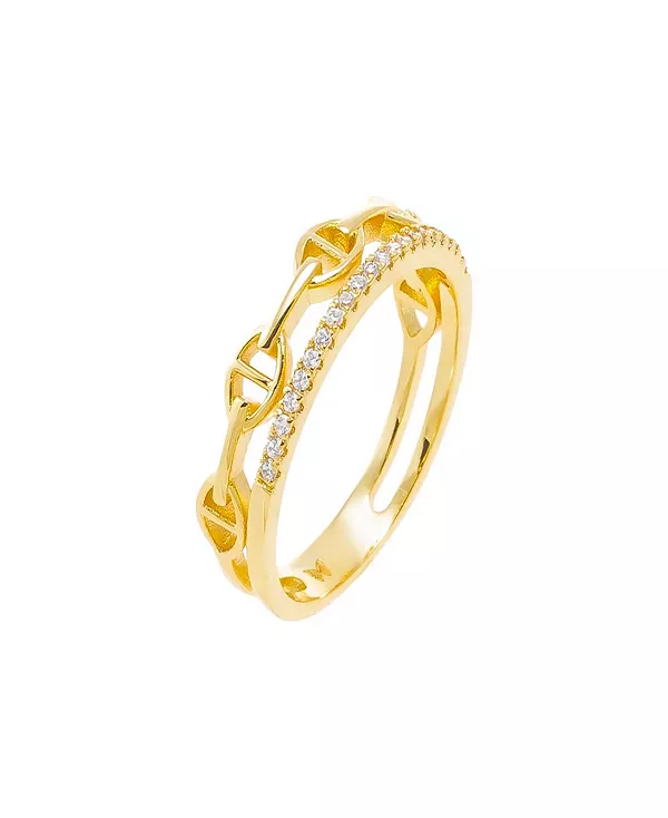 Кольцо Mariner с паве из кубических цирконий и цельным камнем By Adina Eden, gold
Кольцо Mariner с паве из кубических цирконий и цельным камнем By Adina Eden, gold