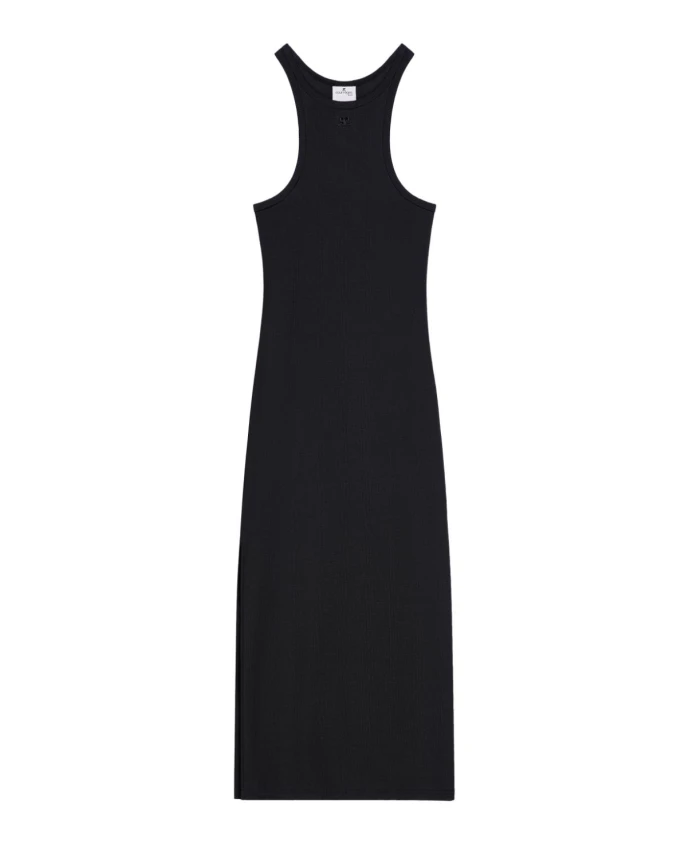 Черное ребристое платье миди Courrã¨Ges, черный
Черное ребристое платье миди Courrã¨Ges, черный