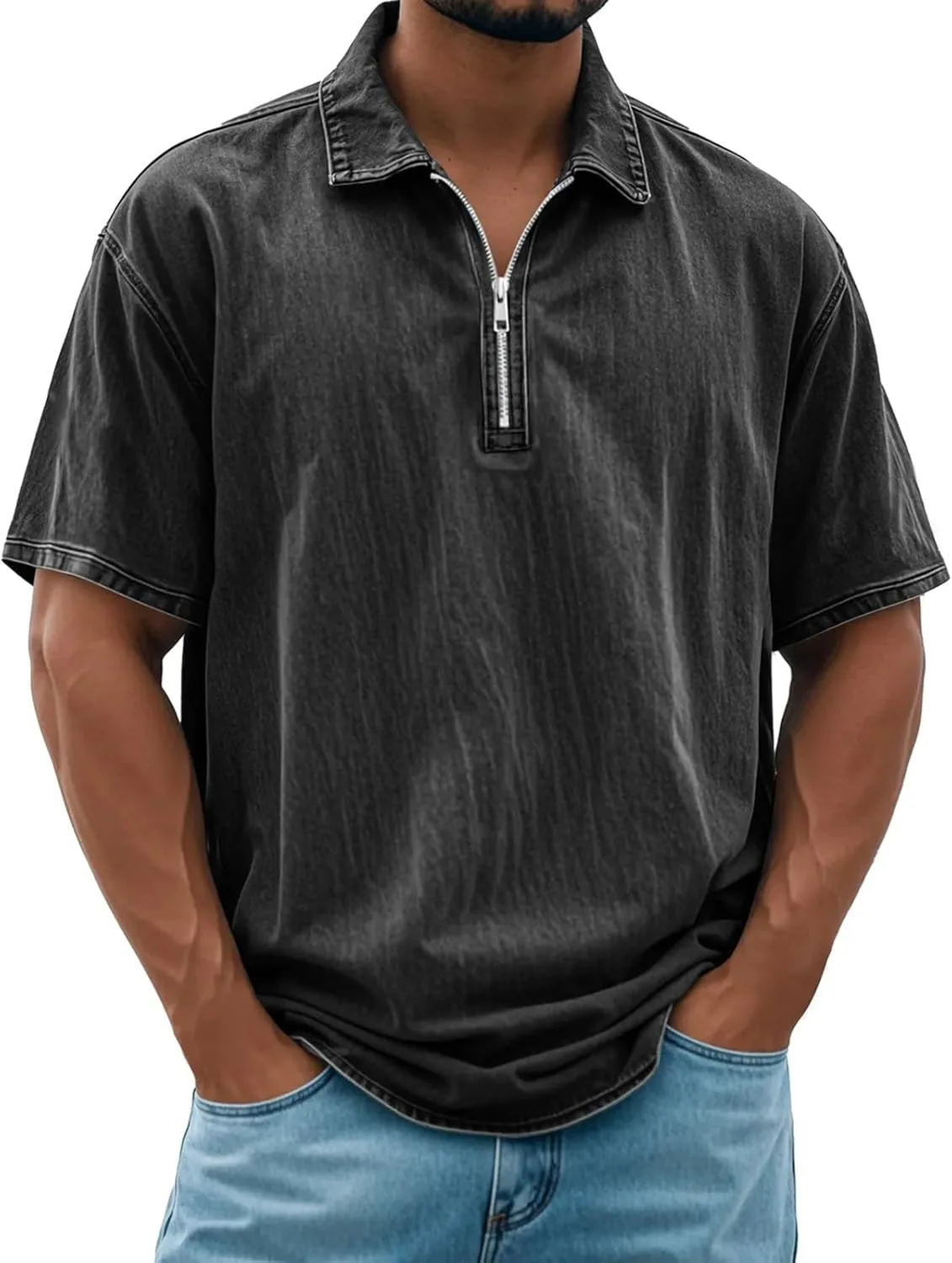 Мужская футболка для гольфа с 1/4 молнией и v-образным вырезом XDFVC
Мужская футболка для гольфа с 1/4 молнией и v-образным вырезом XDFVC