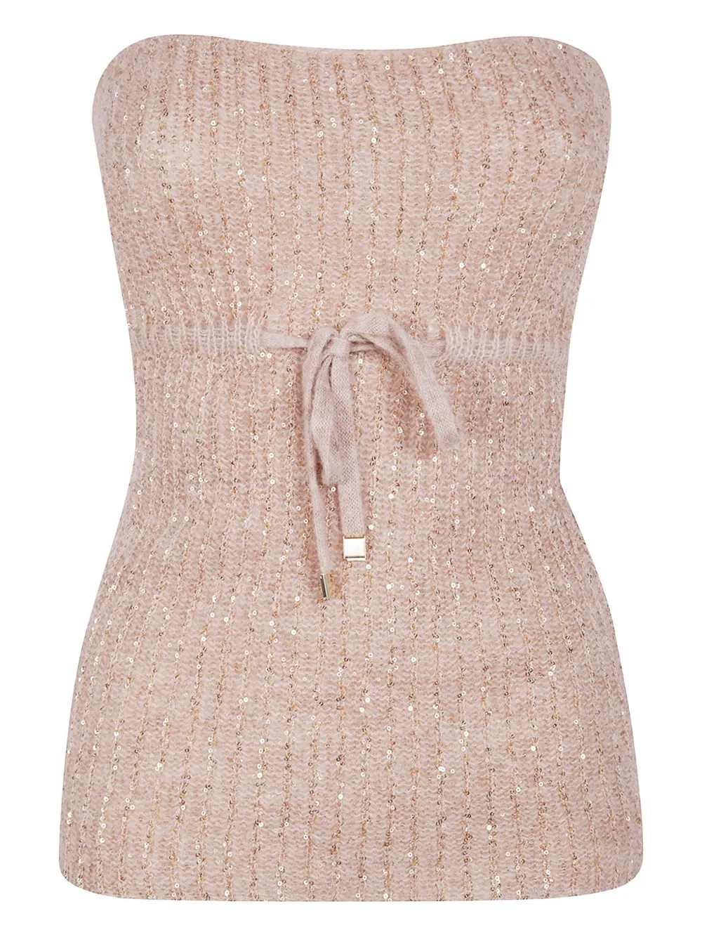 Вязаный топ с завязками, украшенный пайетками D.Exterior, розовый
Вязаный топ с завязками, украшенный пайетками D.Exterior, розовый