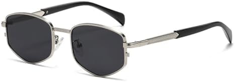 Солнцезащитные очки в стиле ретро 2027 года: многоугольные квадратные металлические, для женщин, модные градиентные, с защитой от УФ-излучения UV400, для мужчин MTZJH, Silver Gray
Солнцезащитные очки в стиле ретро 2027 года: многоугольные квадратные металлические, для женщин, модные градиентные, с защитой от УФ-излучения UV400, для мужчин MTZJH, Silver Gray