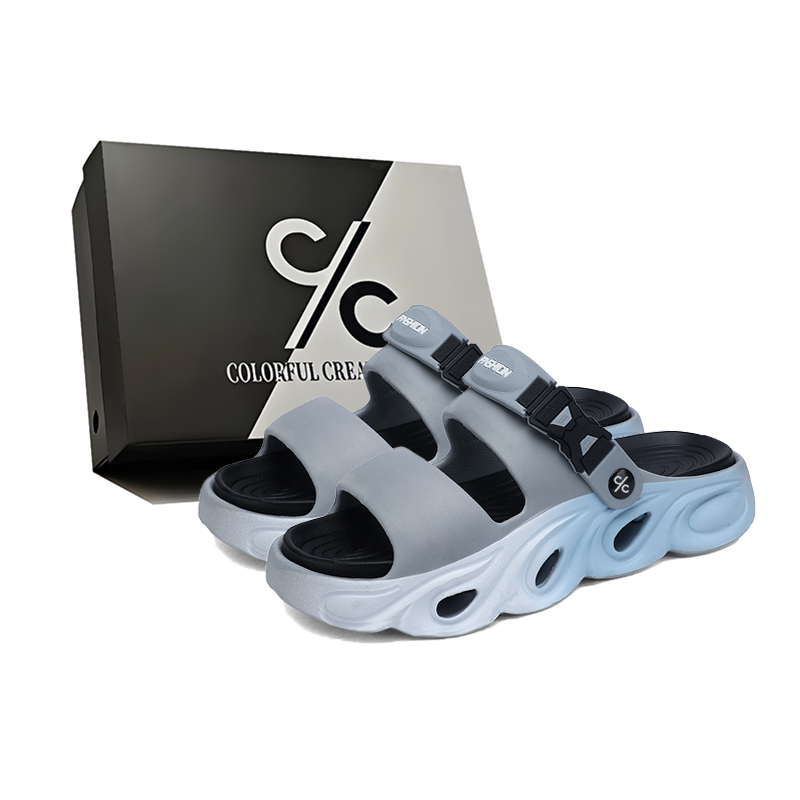 Мужские сандалии-слайдеры из ЭВА с вырезами, тихие, нескользящие, с защитой от запаха Colorful Creations, Volcanic Gray
Мужские сандалии-слайдеры из ЭВА с вырезами, тихие, нескользящие, с защитой от запаха Colorful Creations, Volcanic Gray