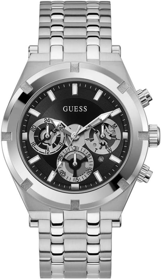 GUESS мужские спортивные многофункциональные часы 44 мм, Silver Tone/Silver Tone/Black
GUESS мужские спортивные многофункциональные часы 44 мм, Silver Tone/Silver Tone/Black