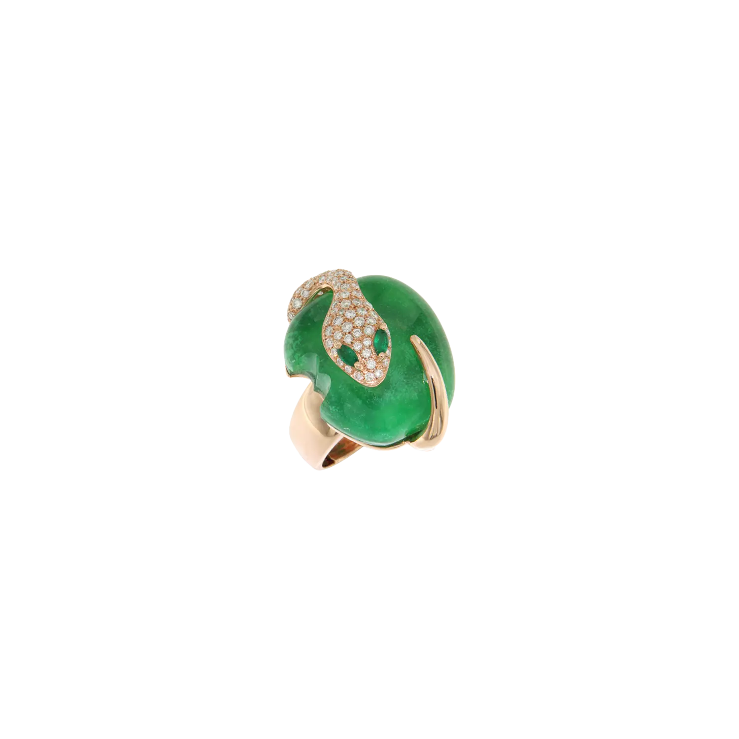 Кольцо Dada Arrigoni Malafemmina из розового золота 18 карат с бриллиантами, зеленым нефритом и изумрудами
Кольцо Dada Arrigoni Malafemmina из розового золота 18 карат с бриллиантами, зеленым нефритом и изумрудами