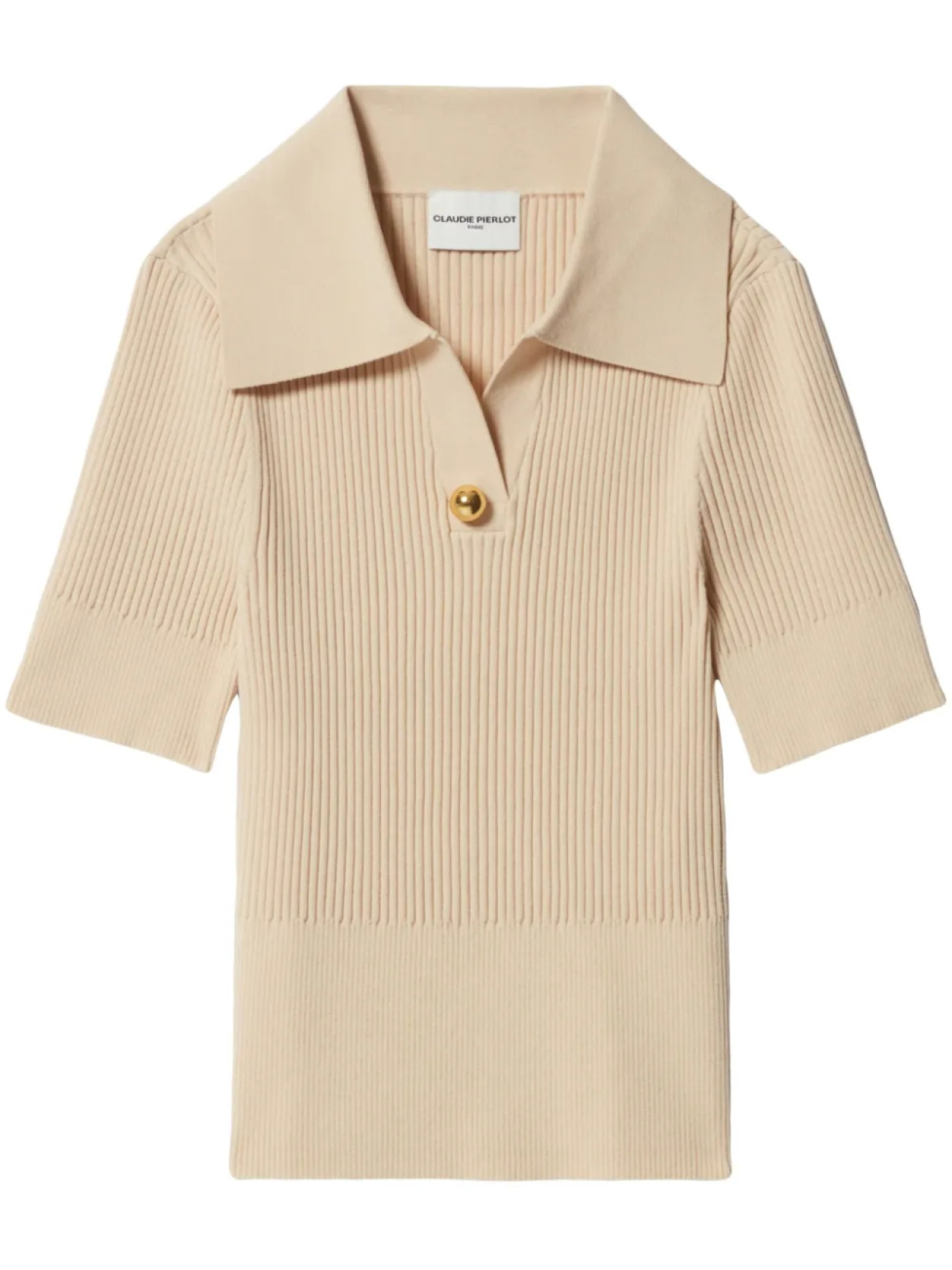 Рубашка поло в рубчик Claudie Pierlot, нейтральный
Рубашка поло в рубчик Claudie Pierlot, нейтральный