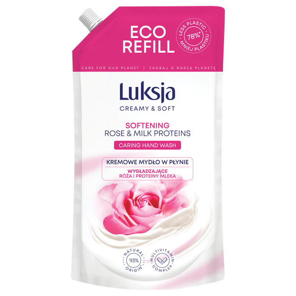 Поставка жидкого кремообразного мыла, 900 мл Luksja Creamy & soft róża i proteiny
Поставка жидкого кремообразного мыла, 900 мл Luksja Creamy & soft róża i proteiny