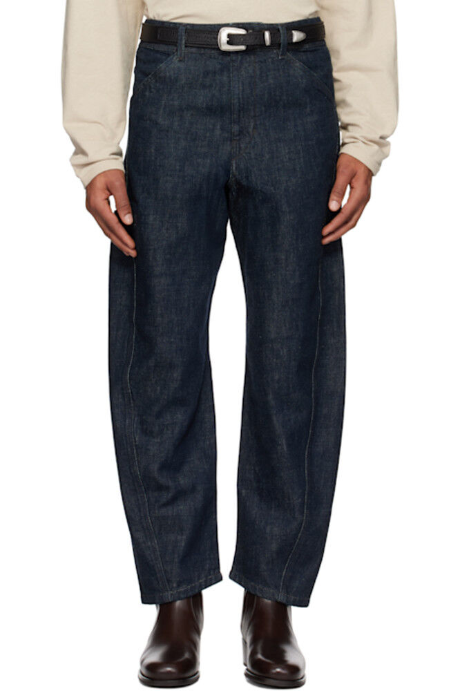 Синие витые джинсы Workwear LEMAIRE
Синие витые джинсы Workwear LEMAIRE