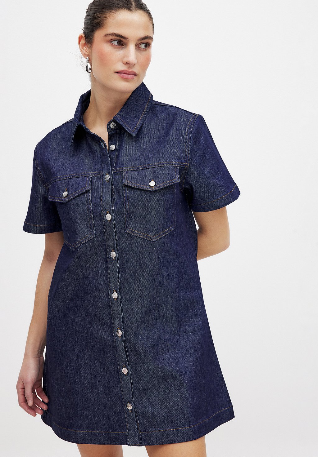 Джинсовое платье MINI NA-KD, синий 
Джинсовое платье MINI NA-KD, синий
