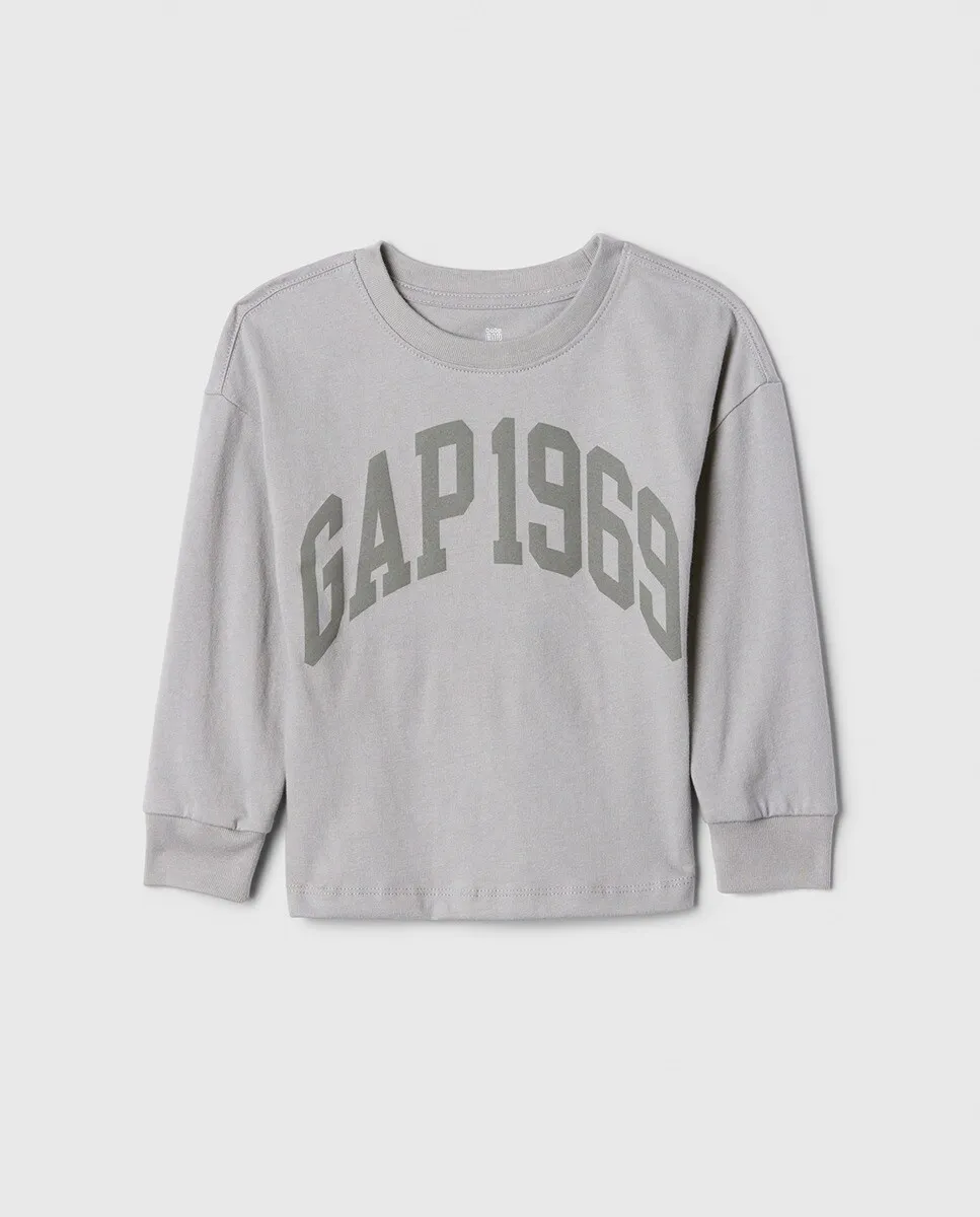 Футболка для мальчиков с круглым вырезом и длинными рукавами Gap 1969 с логотипом, светло-серый
Футболка для мальчиков с круглым вырезом и длинными рукавами Gap 1969 с логотипом, светло-серый