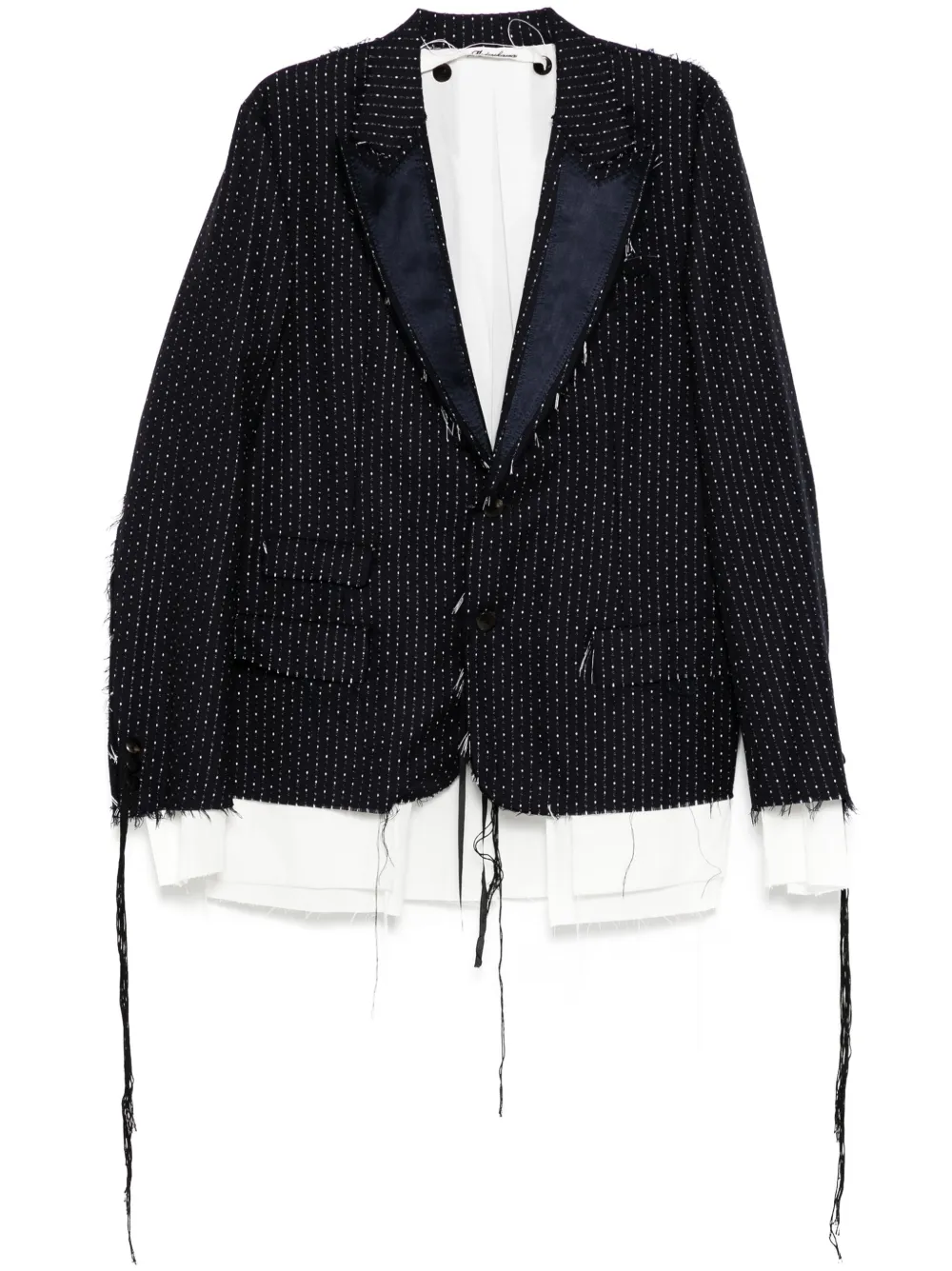 Пиджак с необработанными краями midorikawa, синий
Пиджак с необработанными краями midorikawa, синий