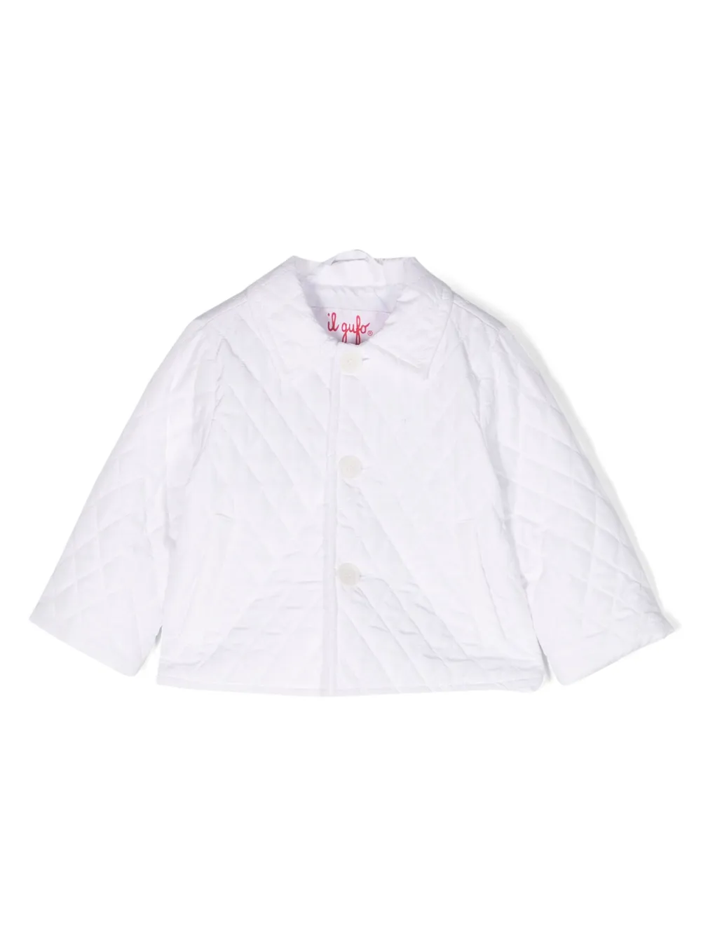 Стеганая куртка-рубашка с вышитым логотипом Il Gufo, белый
Стеганая куртка-рубашка с вышитым логотипом Il Gufo, белый