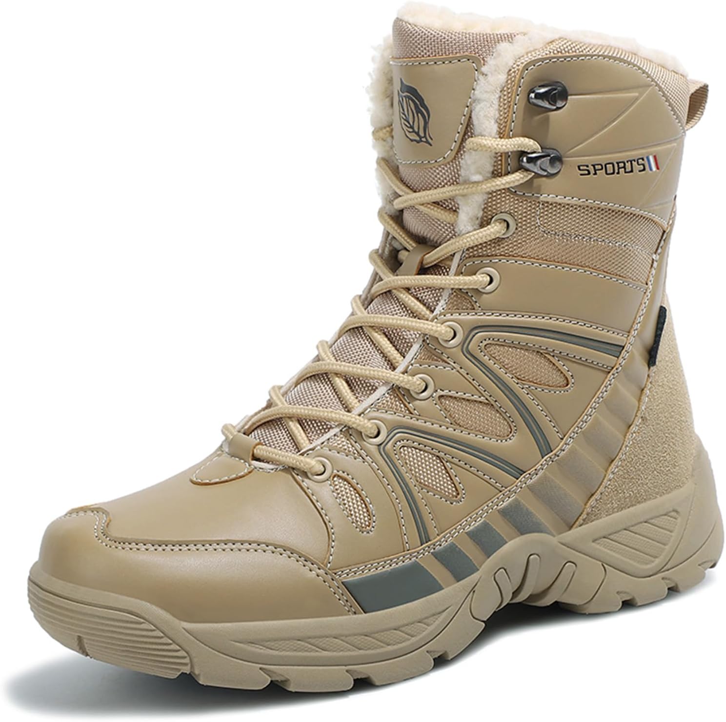 Мужские зимние теплые плюшевые снежные ботинки с высоким голенищем, водонепроницаемые, наружные, противоскользящие, для походов и альпинизма Generic, светло-коричневый
Мужские зимние теплые плюшевые снежные ботинки с высоким голенищем, водонепроницаемые, наружные, противоскользящие, для походов и альпинизма Generic, светло-коричневый