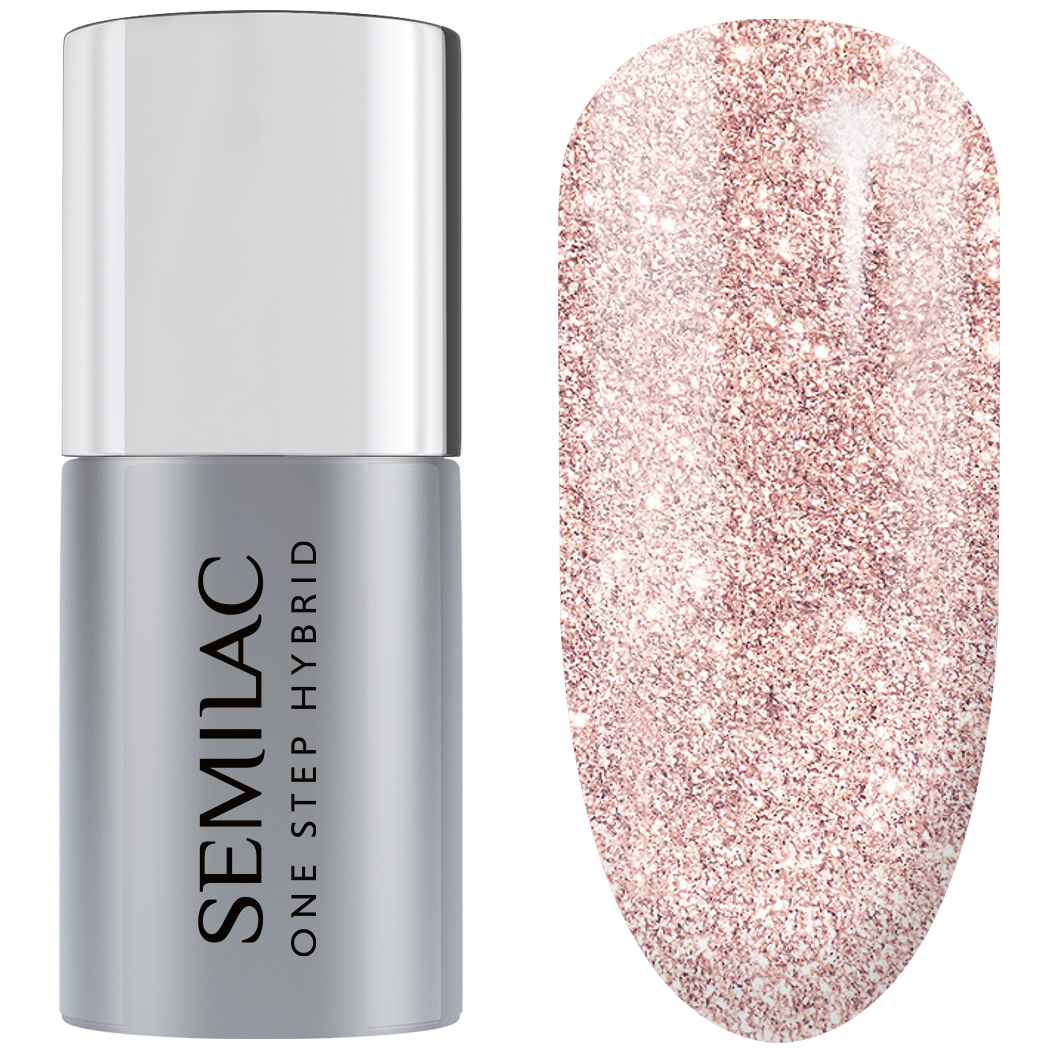 Гель-Лак для ногтей one step hybrid Semilac, цвет nr. s245 glitter pink beige, 5 мл
Гель-Лак для ногтей one step hybrid Semilac, цвет nr. s245 glitter pink beige, 5 мл
