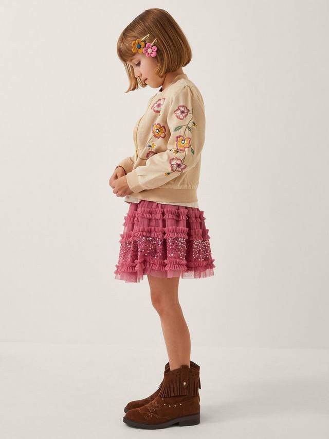 Детская куртка-бомбер из искусственной замши с цветочным принтом Monsoon, Beige
Детская куртка-бомбер из искусственной замши с цветочным принтом Monsoon, Beige