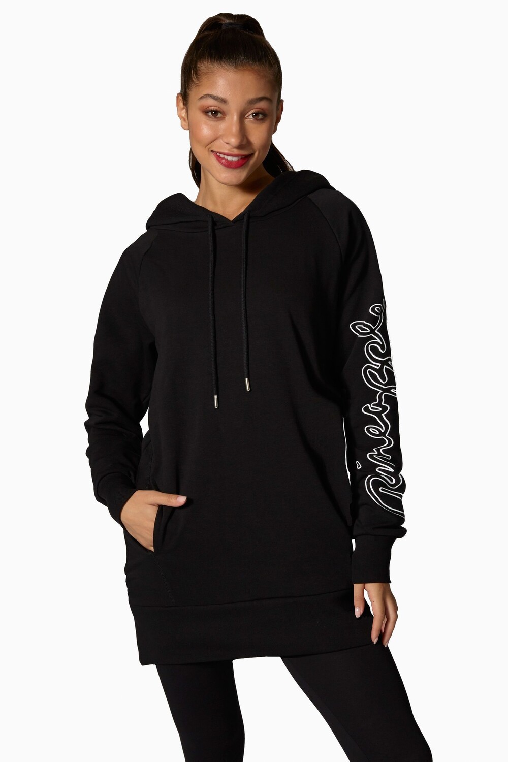 Длинная толстовка с капюшоном и логотипом Pineapple, черный
Длинная толстовка с капюшоном и логотипом Pineapple, черный