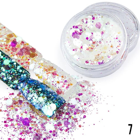 Фантастический эффект для декорирования гибридных лаков, УФ-гелей и акрила 1г Bling Bling Effect 7 -, AllePaznokcie
Фантастический эффект для декорирования гибридных лаков, УФ-гелей и акрила 1г Bling Bling Effect 7 -, AllePaznokcie