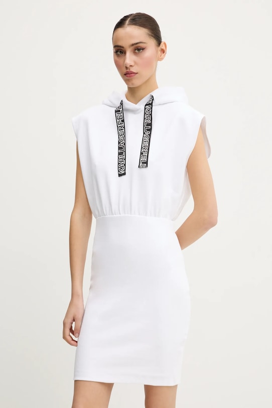Хлопковое платье Karl Lagerfeld Jeans, белый
Хлопковое платье Karl Lagerfeld Jeans, белый