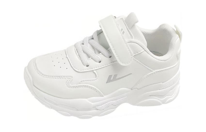 Противоскользящие, износостойкие, дышащие низкие детские повседневные кроссовки Warrior белого цвета 
Противоскользящие, износостойкие, дышащие низкие детские повседневные кроссовки Warrior белого цвета