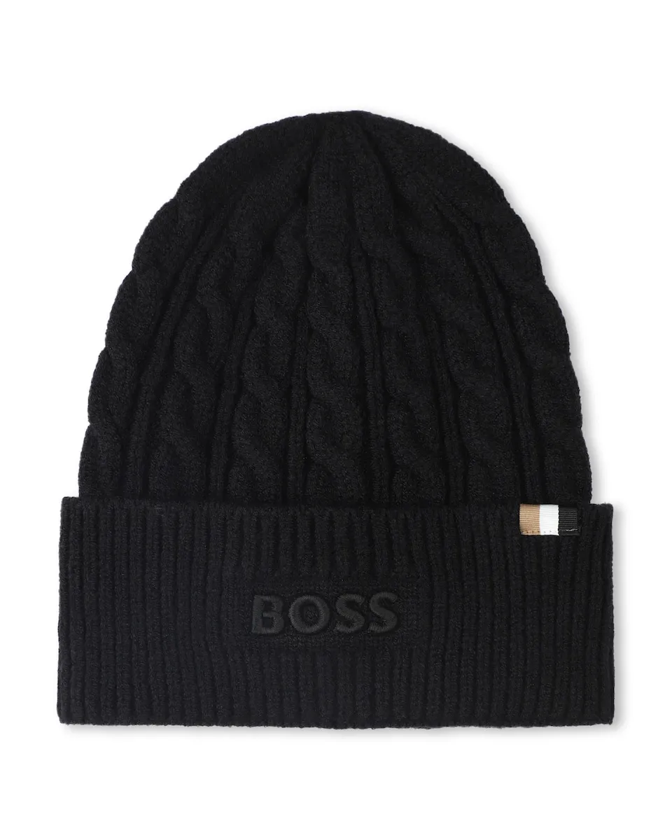 Детская шапка из вискозы BOSS Kidswear, черный
Детская шапка из вискозы BOSS Kidswear, черный