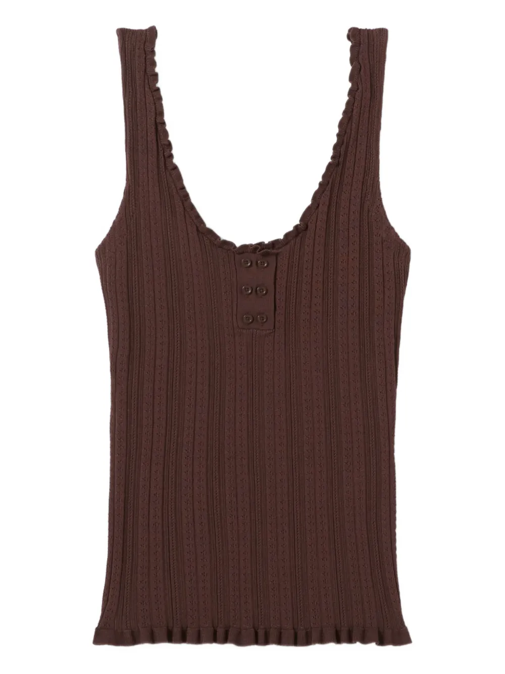 Топ с оборками Claudie Pierlot, коричневый
Топ с оборками Claudie Pierlot, коричневый