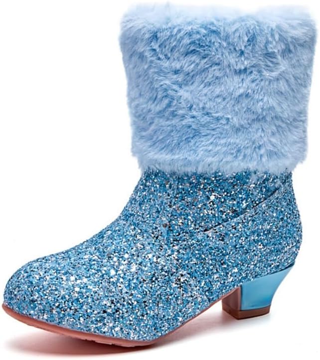 Детские/для маленькой девочки блестящие зимние ботинки с меховой отделкой, низкий каблук, ботильоны для праздничного наряда GOJERP, Blue
Детские/для маленькой девочки блестящие зимние ботинки с меховой отделкой, низкий каблук, ботильоны для праздничного наряда GOJERP, Blue