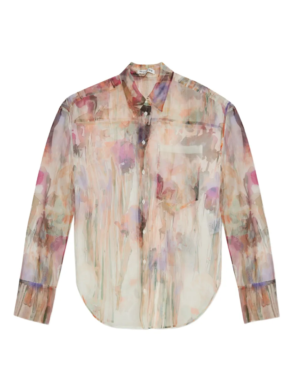 Шелковая рубашка с цветочным принтом MUNTHE, нейтральный
Шелковая рубашка с цветочным принтом MUNTHE, нейтральный