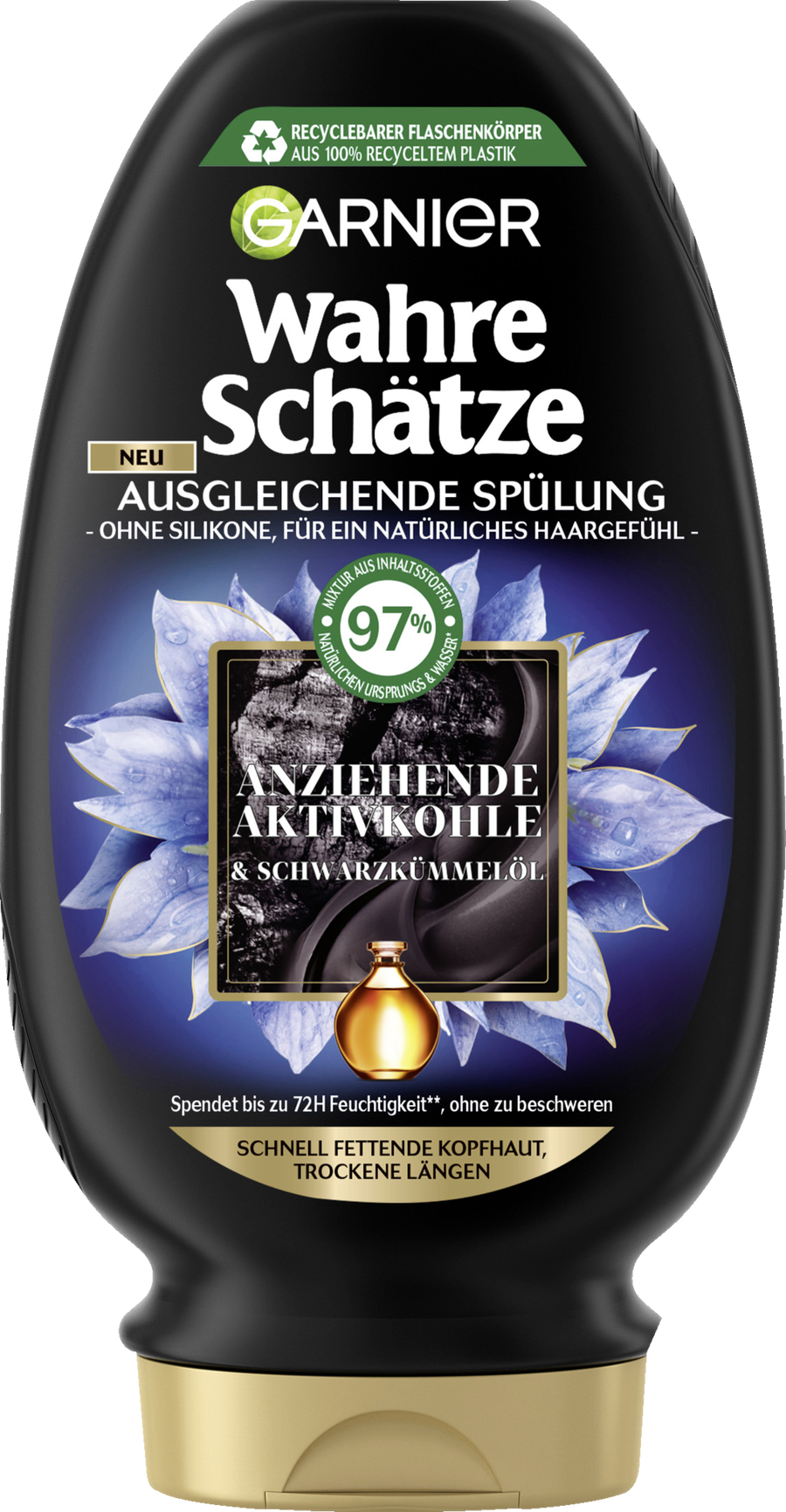 Кондиционер Garnier Wahre Schätze Spülung Aktivkohle & Schwarzkümmelöl Fettige Kopfhaut & Trockene Längen
Кондиционер Garnier Wahre Schätze Spülung Aktivkohle & Schwarzkümmelöl Fettige Kopfhaut & Trockene Längen