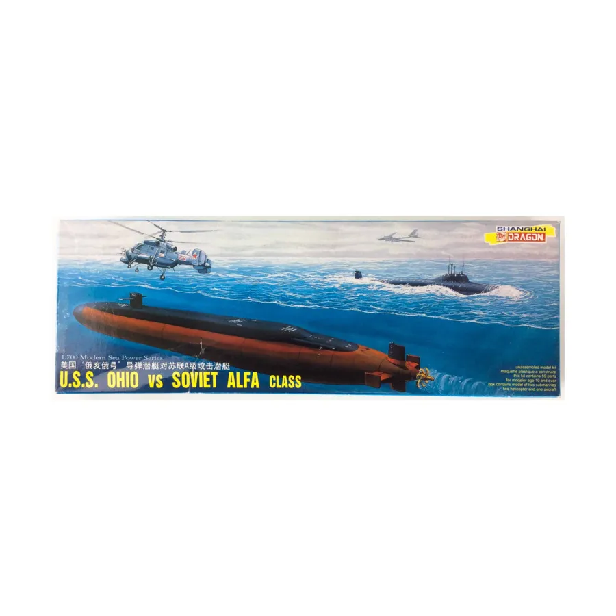 США Огайо против советского Альфа-класса, Dragon Models - Modern Sea Power Series (1:700)
США Огайо против советского Альфа-класса, Dragon Models - Modern Sea Power Series (1:700)