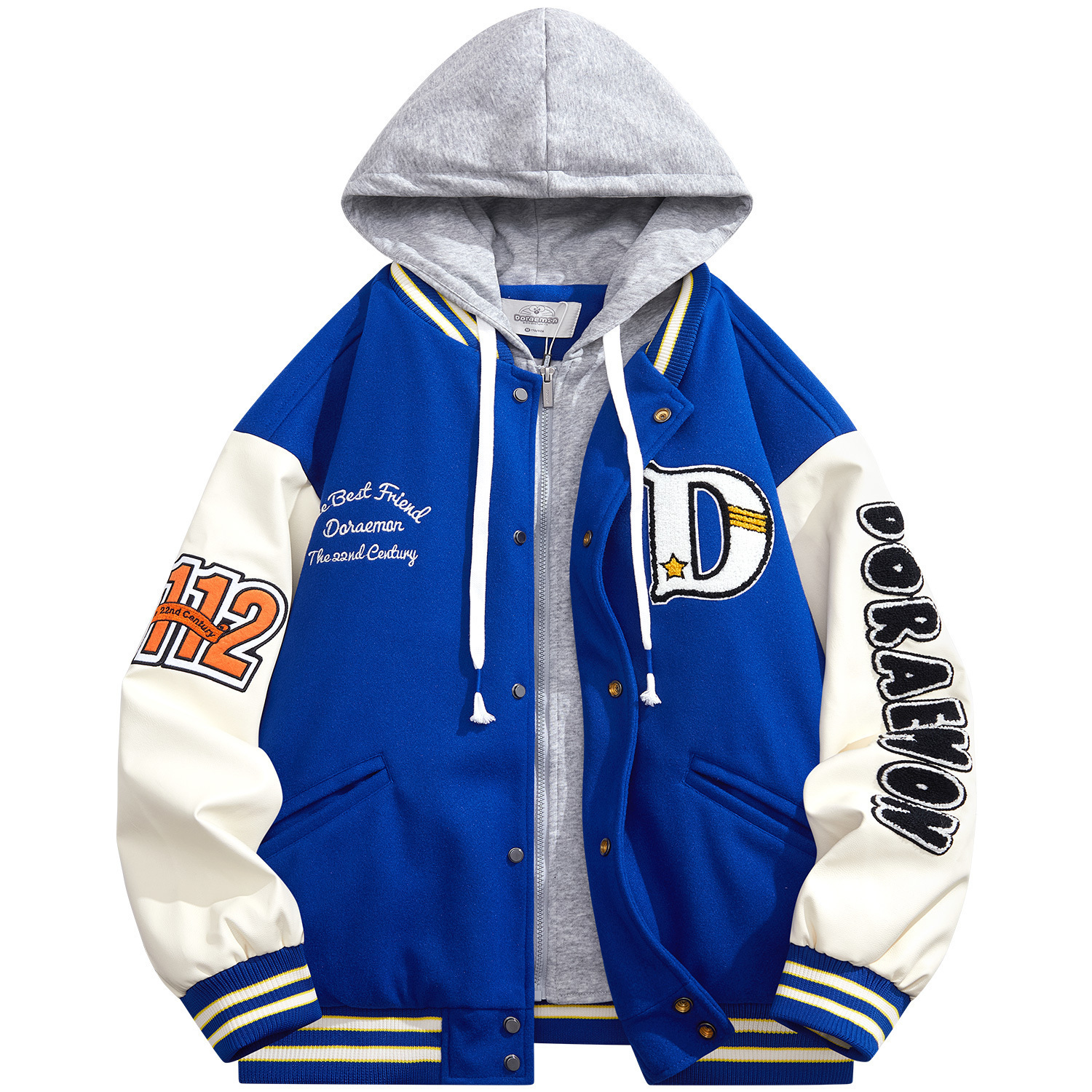 Doraemon Бейсбольная куртка унисекс, Klein Blue (Towel Embroidery)
Doraemon Бейсбольная куртка унисекс, Klein Blue (Towel Embroidery)