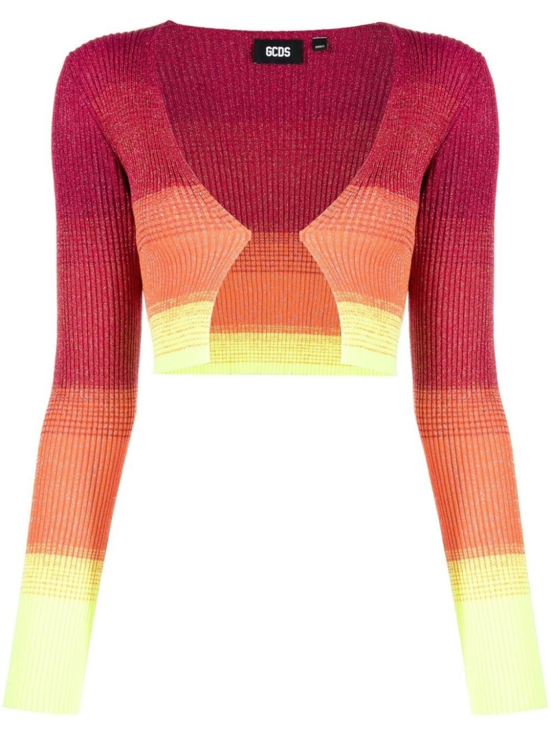 Gcds укороченный кардиган с эффектом деграде, желтый
Gcds укороченный кардиган с эффектом деграде, желтый