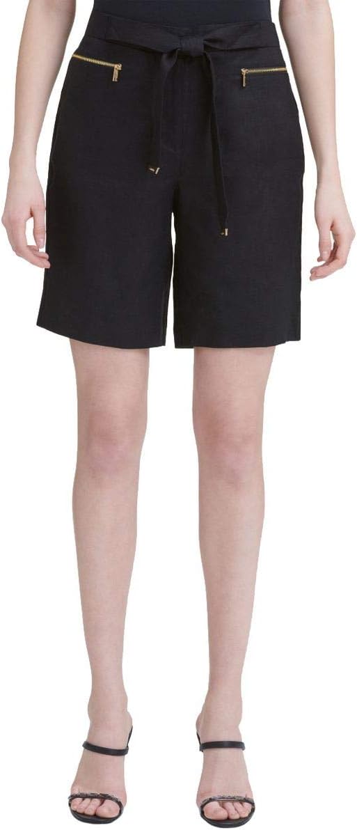 Женские льняные шорты Calvin Klein с поясом, Black
Женские льняные шорты Calvin Klein с поясом, Black
