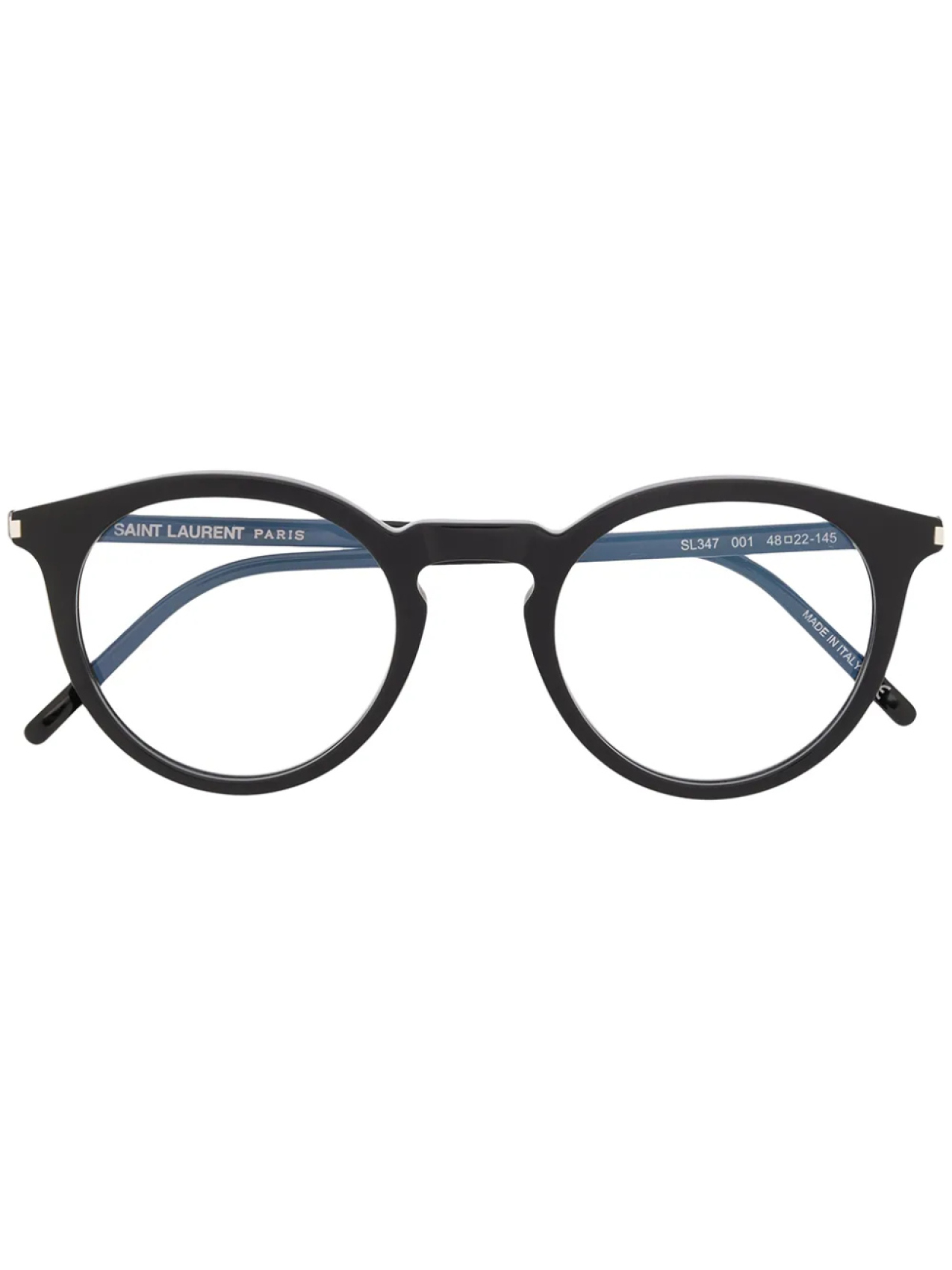 Saint Laurent Eyewear очки SL347 в круглой оправе, черный 
Saint Laurent Eyewear очки SL347 в круглой оправе, черный