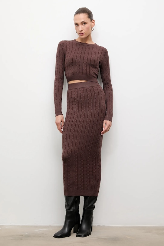Свитер и юбка Answear.Lab, коричневый
Свитер и юбка Answear.Lab, коричневый