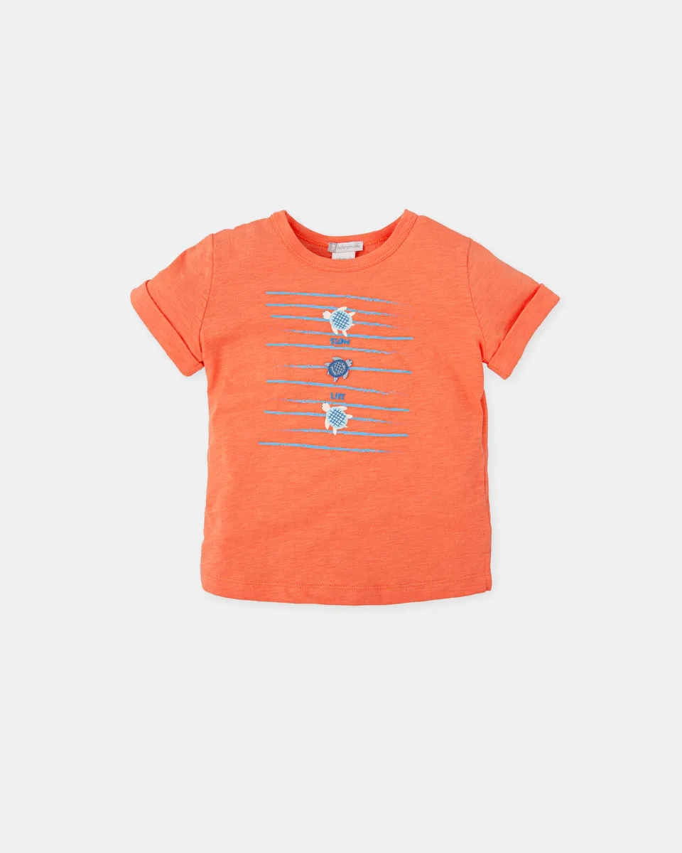 Мальчишеская футболка с короткими рукавами и черепахами кораллового цвета Tutto Piccolo, коралловый
Мальчишеская футболка с короткими рукавами и черепахами кораллового цвета Tutto Piccolo, коралловый