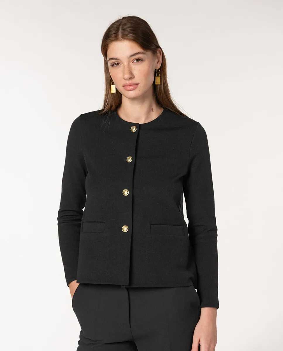 Женская трикотажная куртка Milano с прорезными карманами Naulover, черный
Женская трикотажная куртка Milano с прорезными карманами Naulover, черный