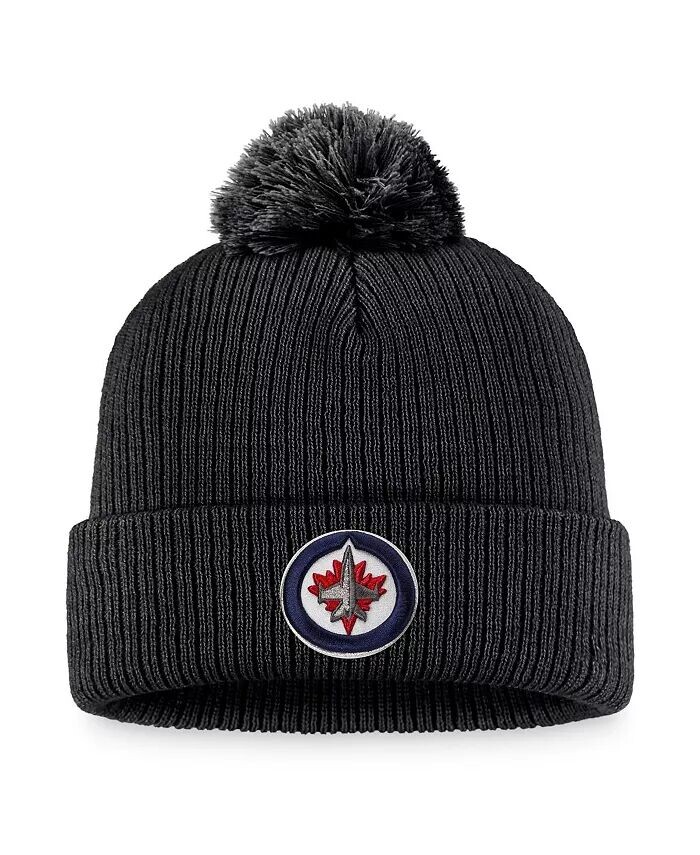 Черная мужская вязаная шапка с манжетами и помпоном Winnipeg Jets Core Primary с логотипом Fanatics, черный
Черная мужская вязаная шапка с манжетами и помпоном Winnipeg Jets Core Primary с логотипом Fanatics, черный